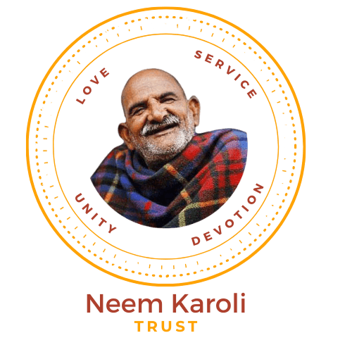 Neem Karoli Trust logo with Neem Karoli Baba portrait